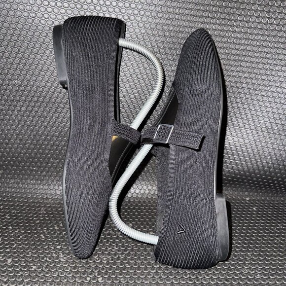 VIVAIA Margot Mary Jane Black Square Toed Comfort Flats Women’s Size 39 (8) - Picture 4 of 8